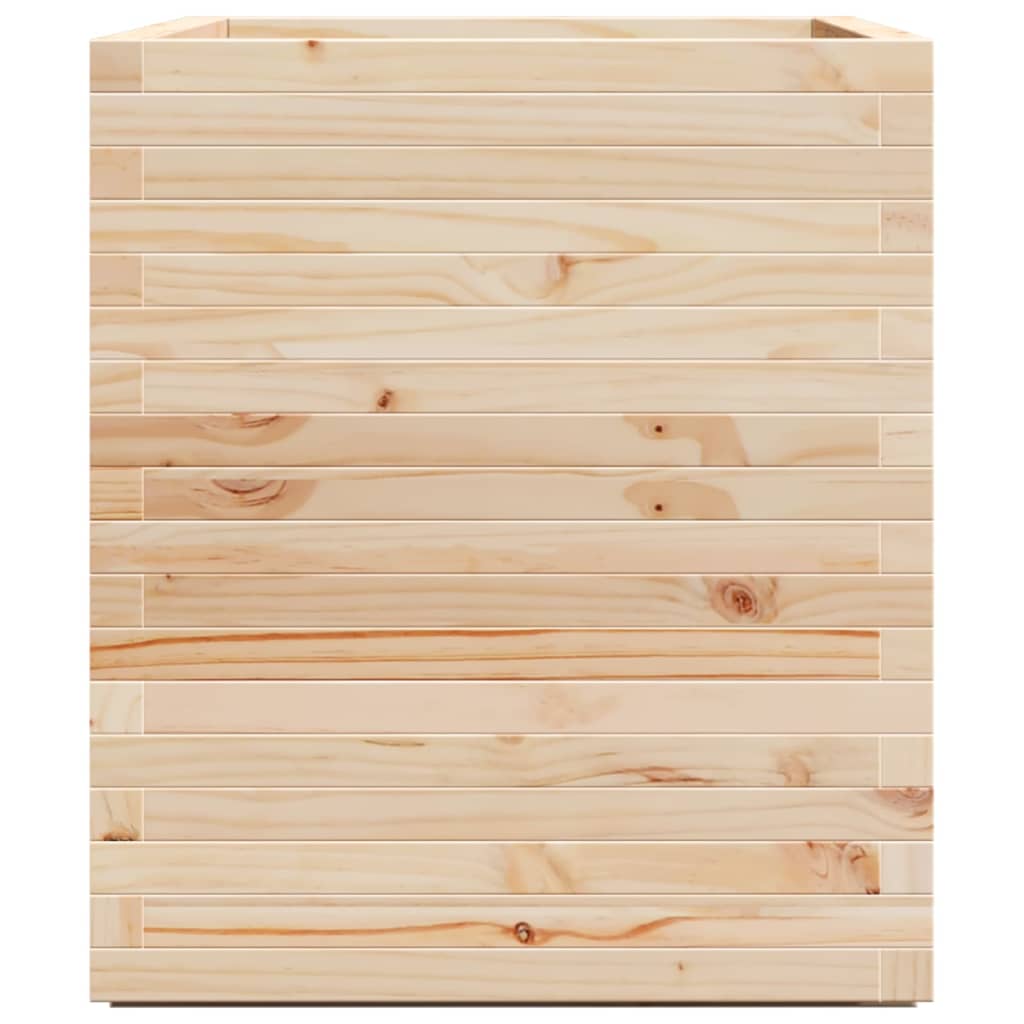 Utendørs Blomsterkasse Plantekasse Tre 90x60x72 cm heltre furu