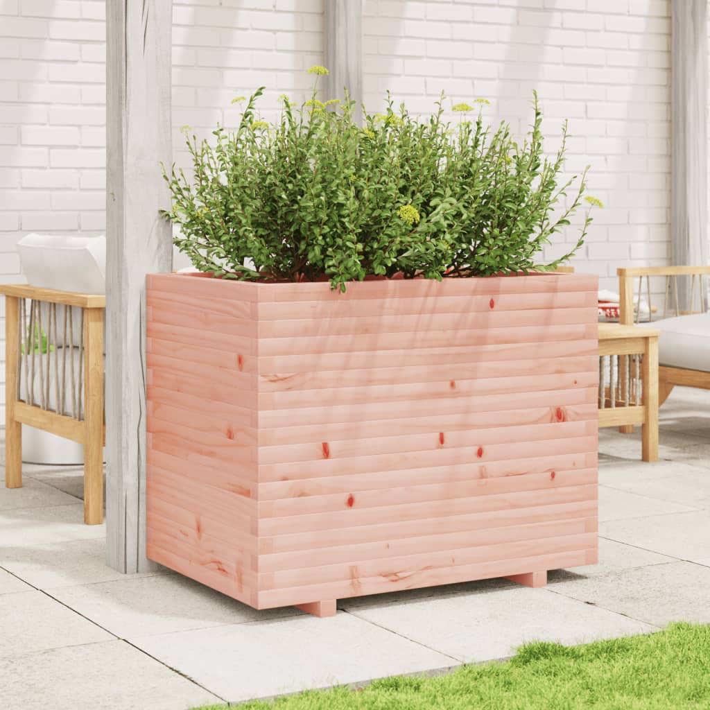 Utendørs Blomsterkasse Plantekasse Tre 90x60x72 cm heltre douglasgran