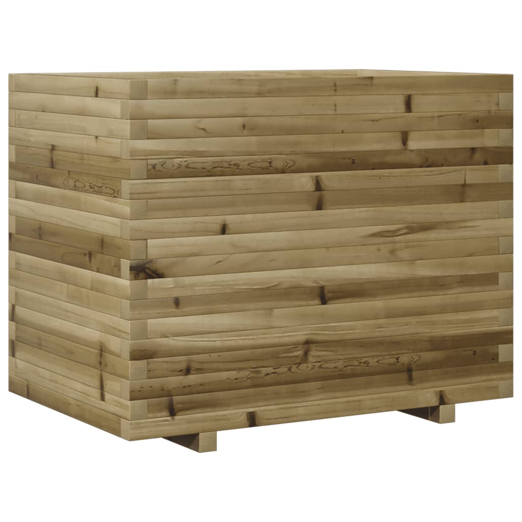 Utendørs Blomsterkasse Plantekasse Tre 90x60x72 cm impregnert furu