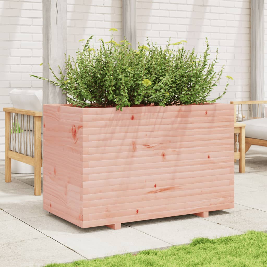 Utendørs Blomsterkasse Plantekasse Tre 110x60x72 cm heltre douglasgran