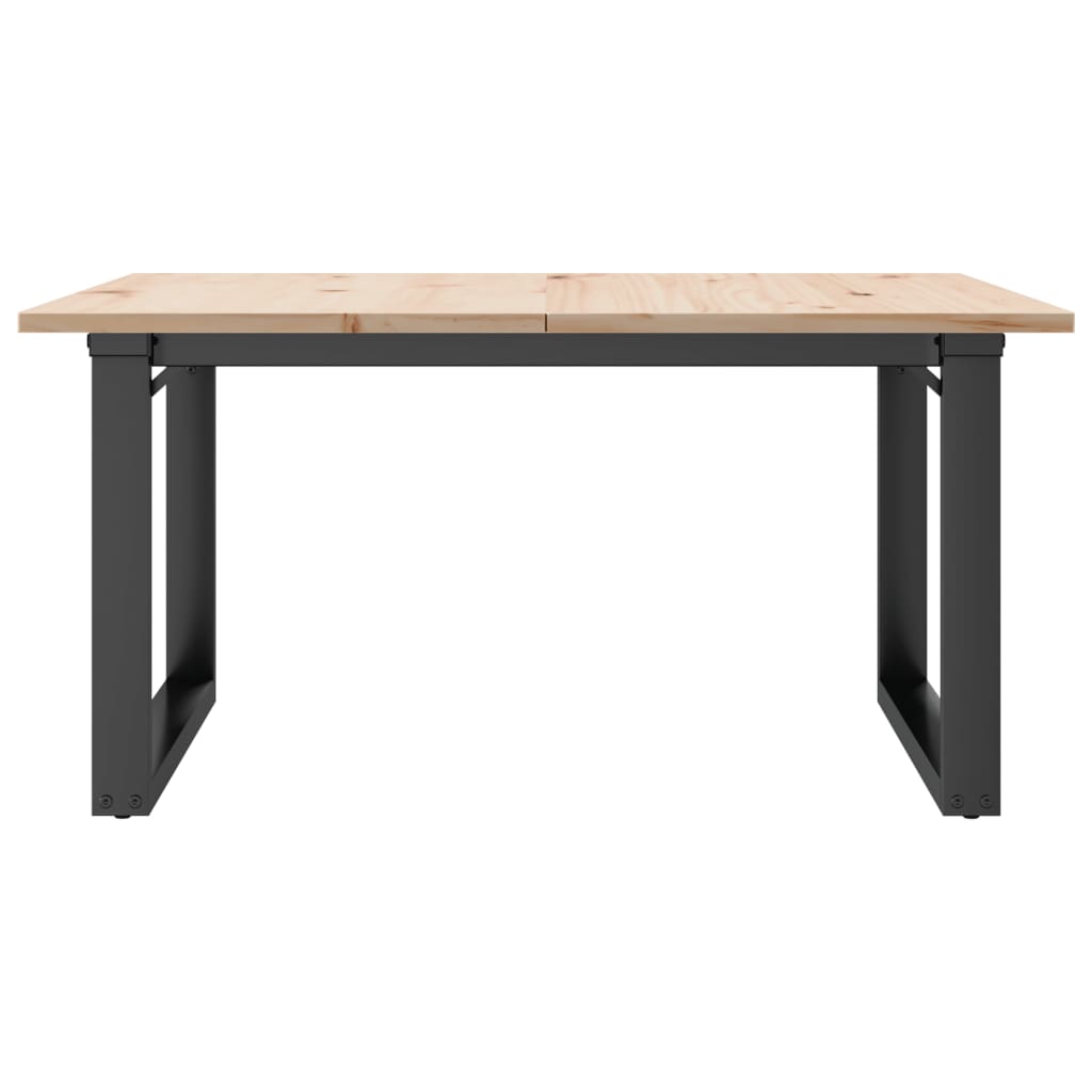 Salongbord Sofabord DIV. O-ramme 80x80x45 cm heltre furu og støpejern