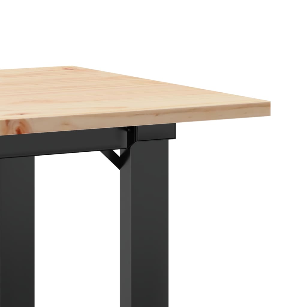 Salongbord Sofabord DIV. O-ramme 90x40x45 cm heltre furu og støpejern