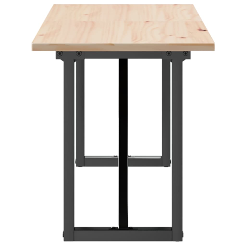 Salongbord Sofabord DIV. O-ramme 160x40x45 cm heltre furu og støpejern