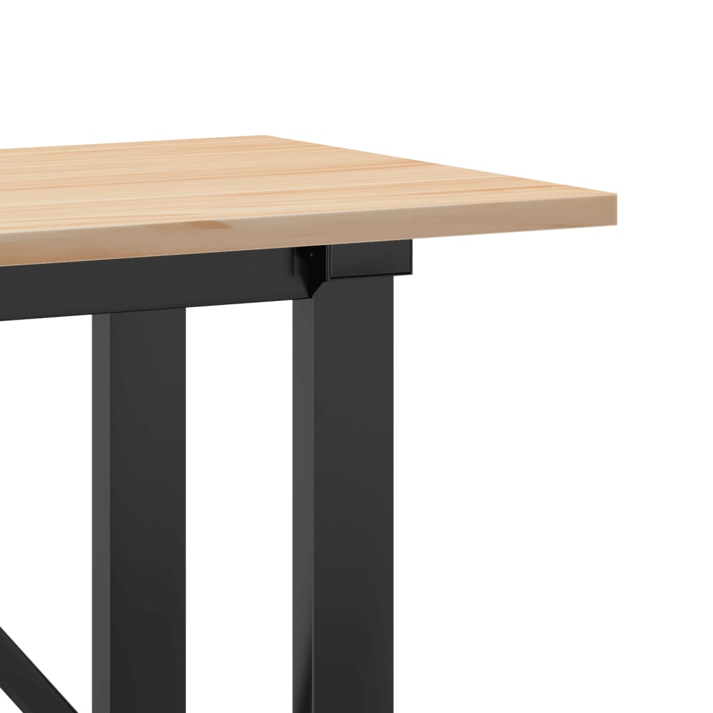 Salongbord Sofabord DIV. O-ramme 160x40x45 cm heltre furu og støpejern