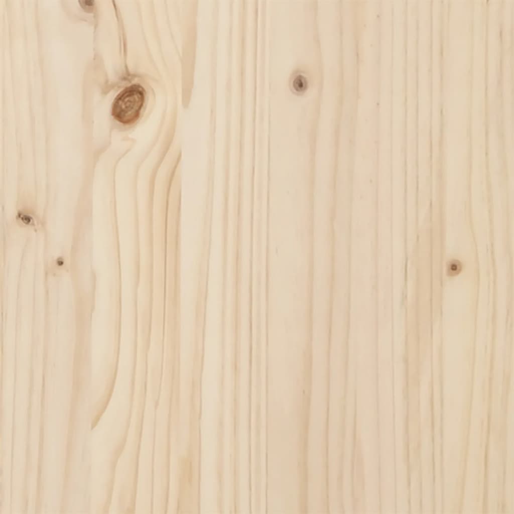 Spisebord O-ramme 80x80x75,5 cm heltre furu og stål