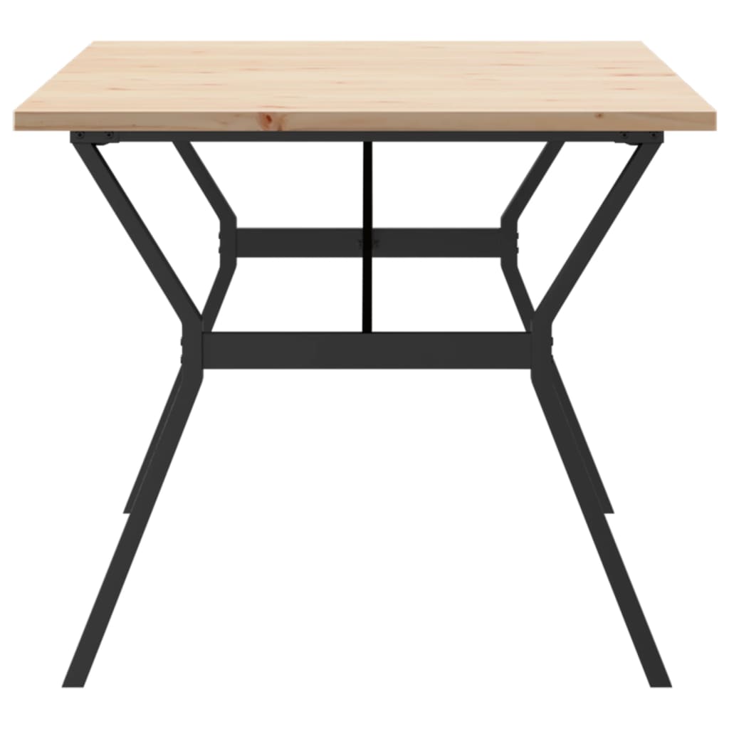 Spisebord Kjøkkenbord Y-ramme 180x90x75,5 cm heltre furu og støpejern