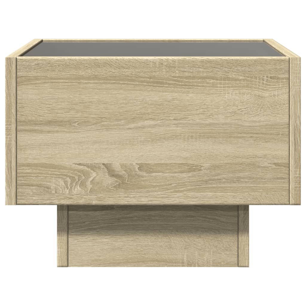 Sidebord Sonoma Eik LED 40x40x30 cm