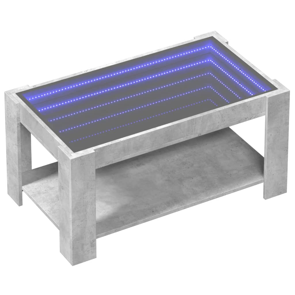 Salongbord Sofabord Betonggrå 93x53x45 cm