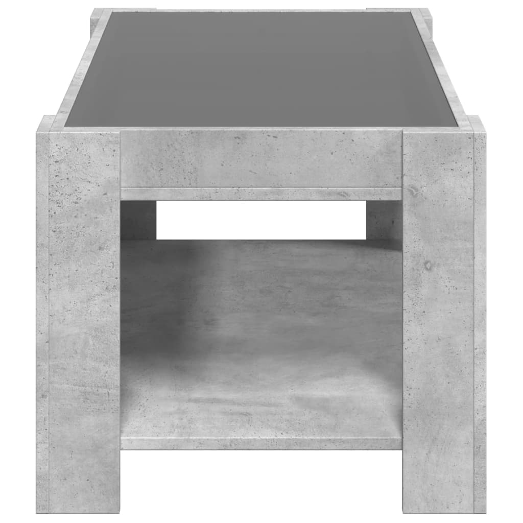 Salongbord Sofabord Betonggrå 93x53x45 cm