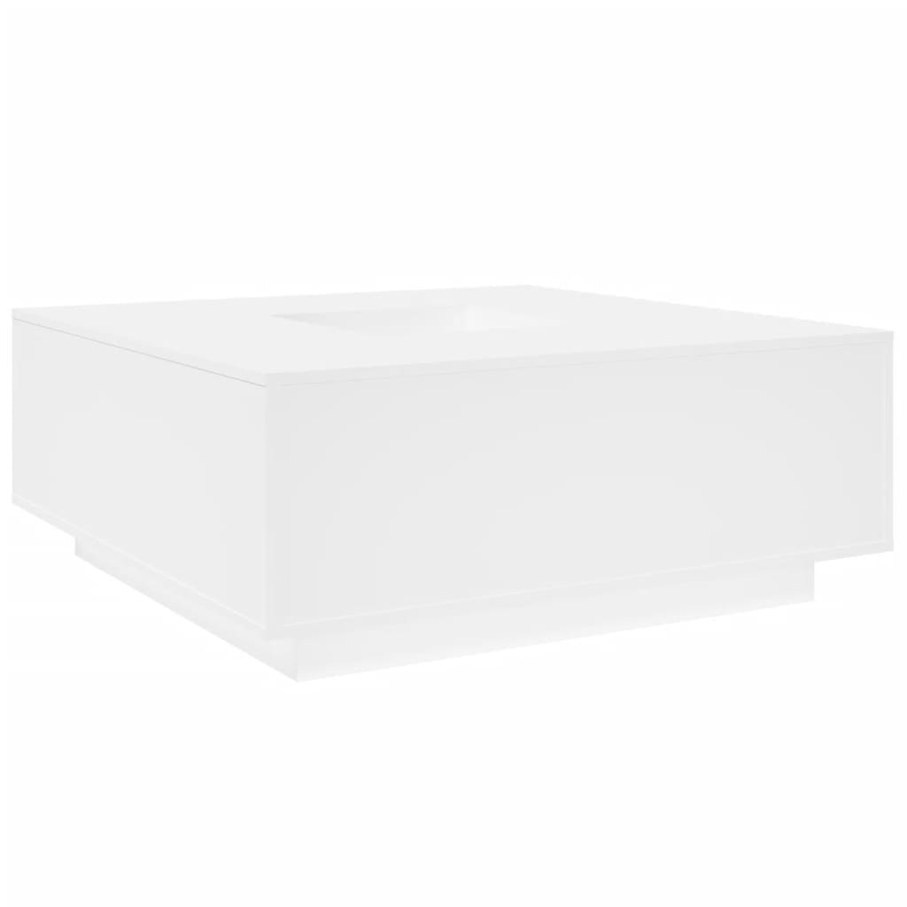 Salongbord Sofabord Hvit 100x100x40 cm