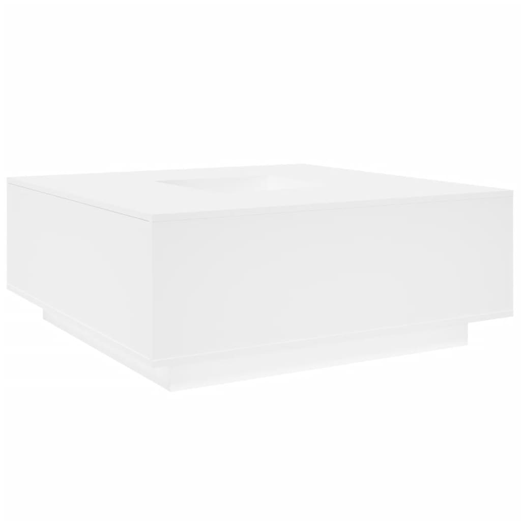 Salongbord Sofabord Hvit 100x100x40 cm