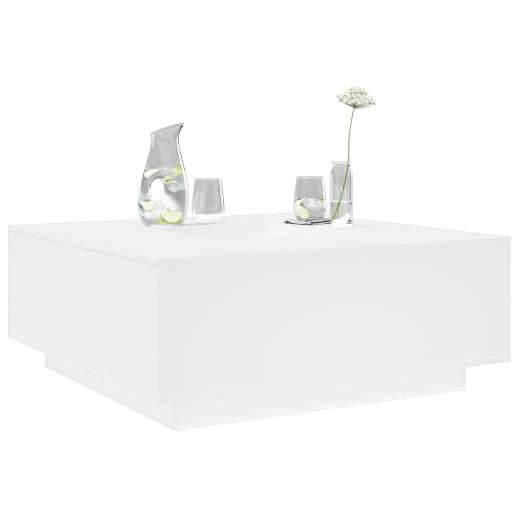 Salongbord Sofabord Hvit 100x100x40 cm