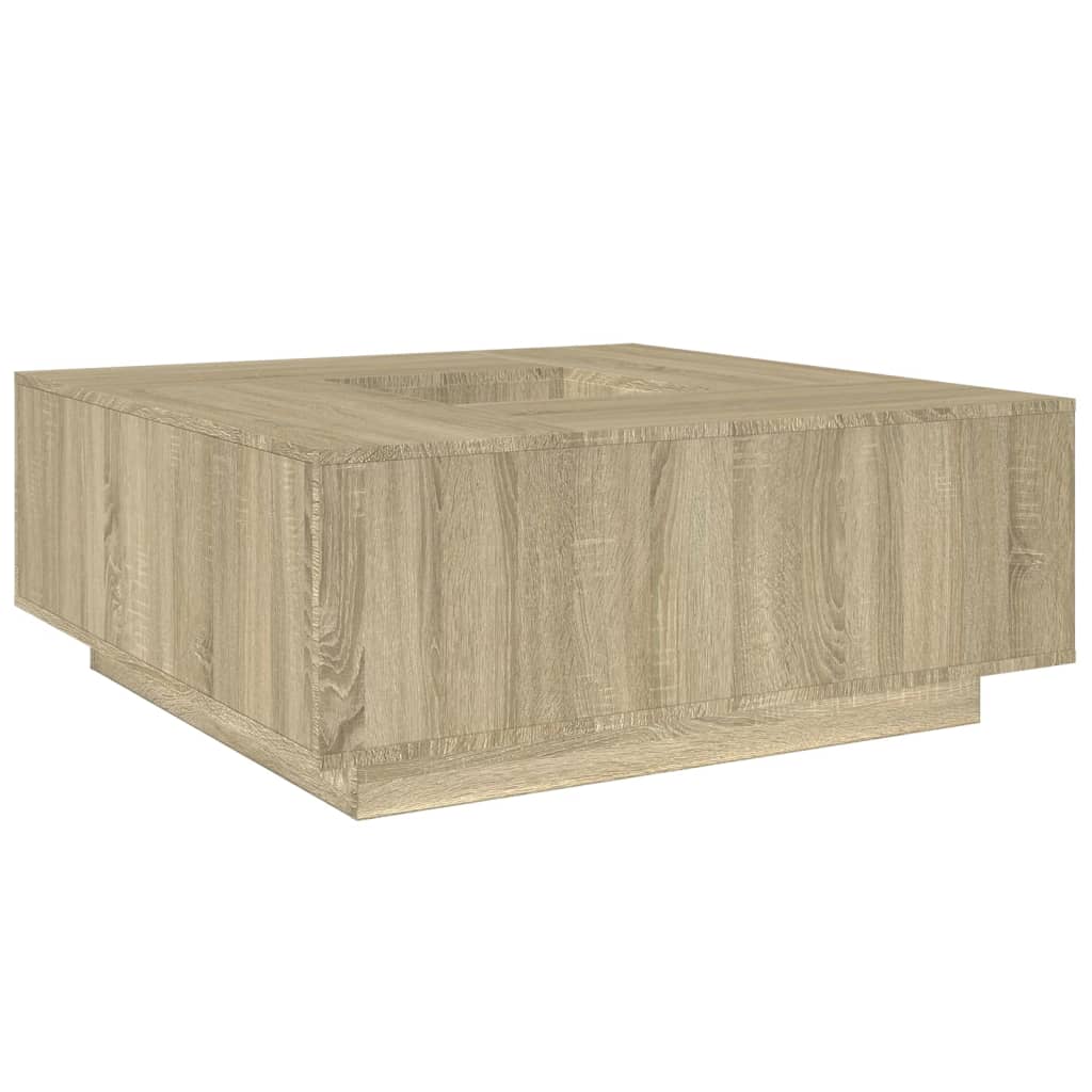 Salongbord Sofabord Sonoma Eik 100x100x40 cm