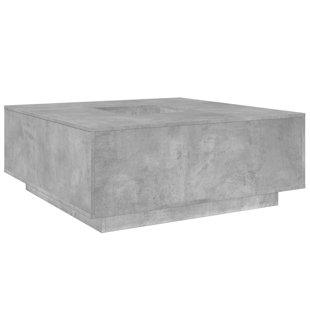 Salongbord Sofabord Betonggrå 100x100x40 cm