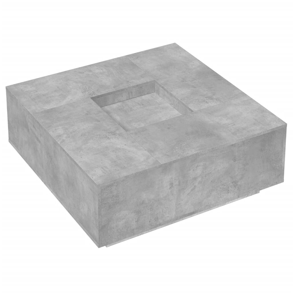 Salongbord Sofabord Betonggrå 100x100x40 cm