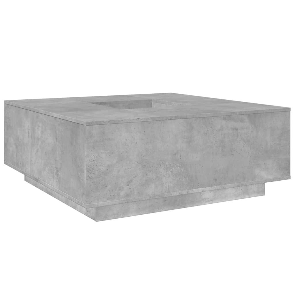 Salongbord Sofabord Betonggrå 100x100x40 cm