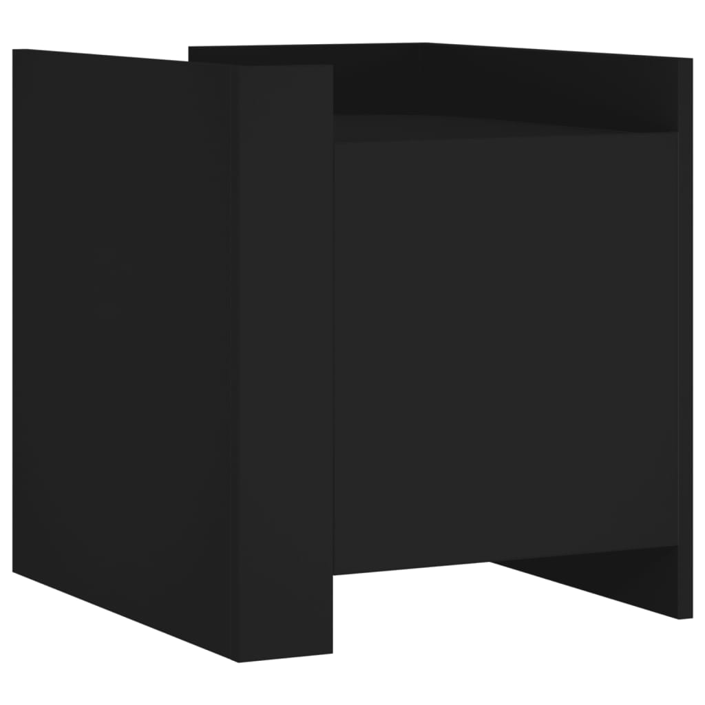Nattbord Sengbord Svart 45x50x50 cm
