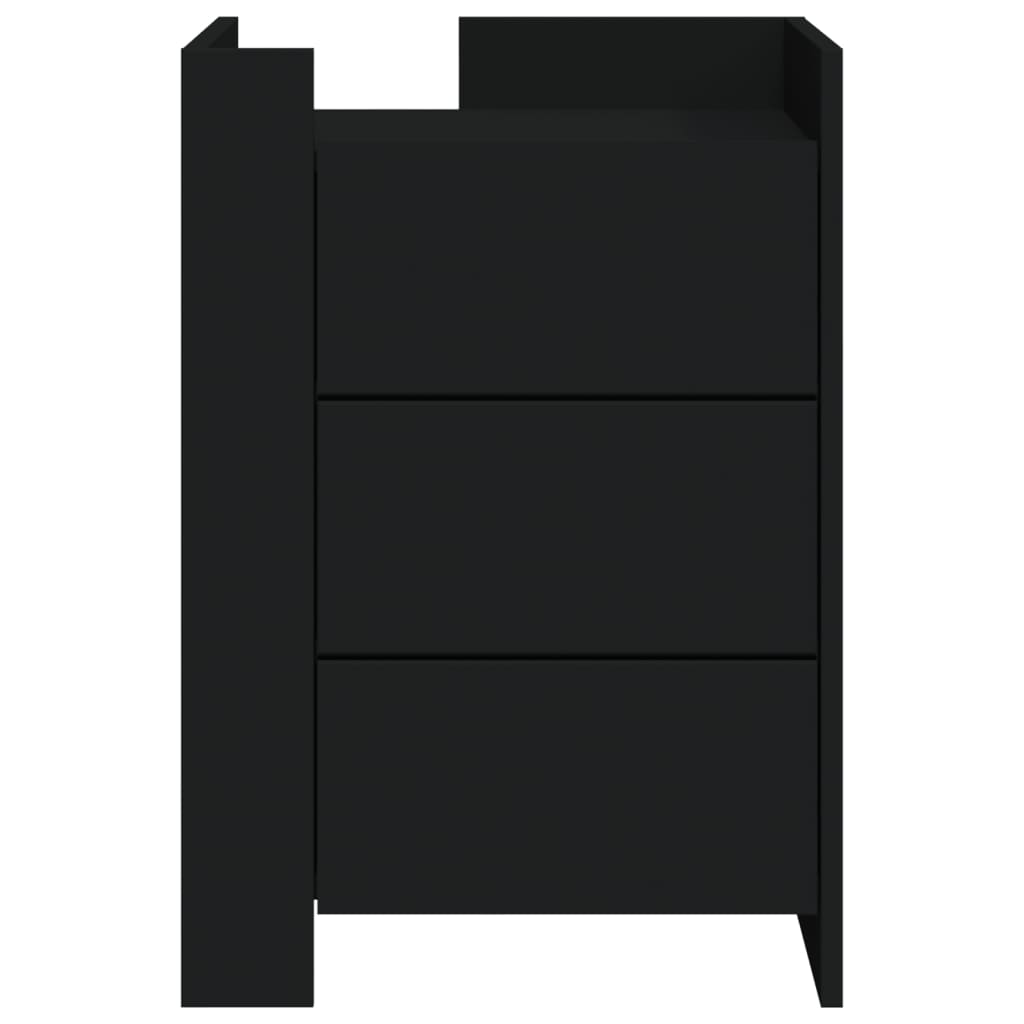Nattbord Sengbord Svart 45x50x65 cm