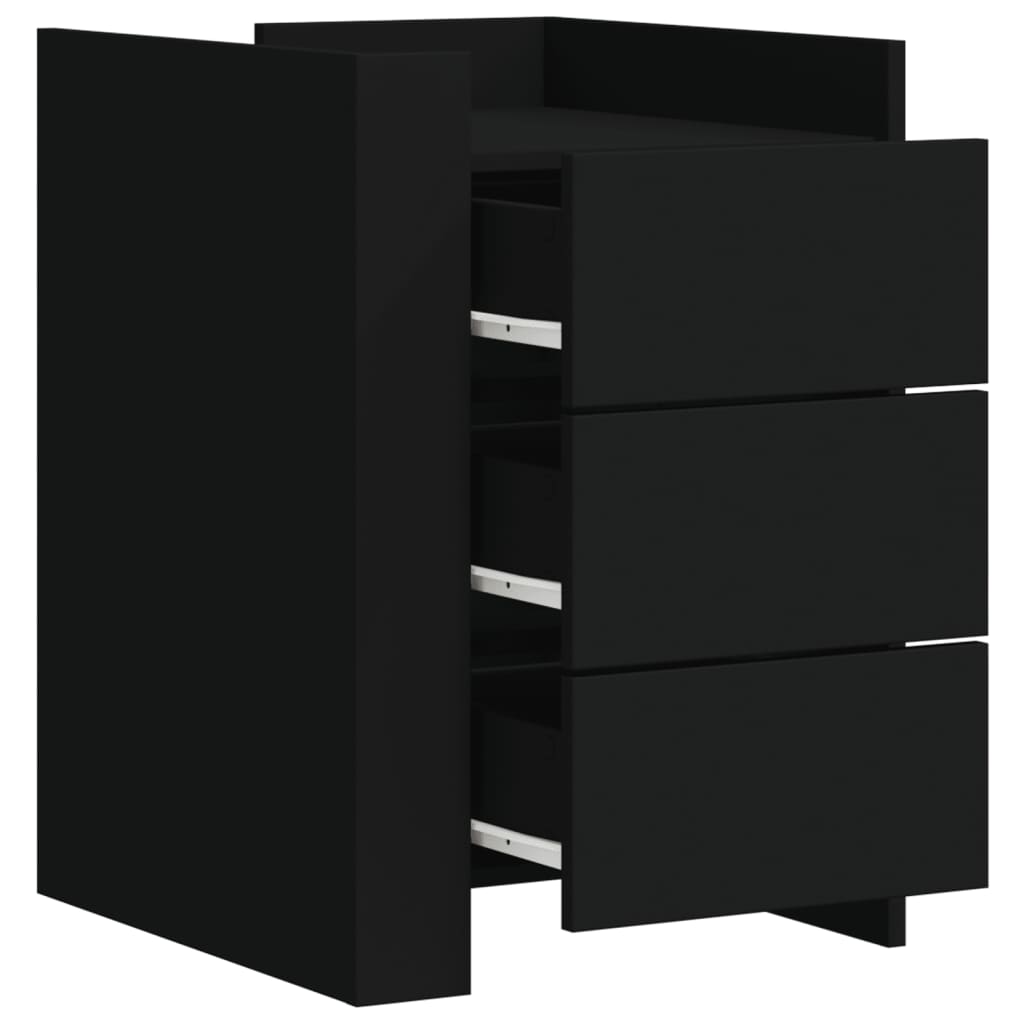 Nattbord Sengbord Svart 45x50x65 cm