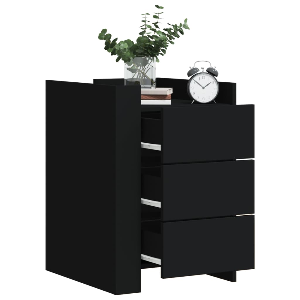 Nattbord Sengbord Svart 45x50x65 cm