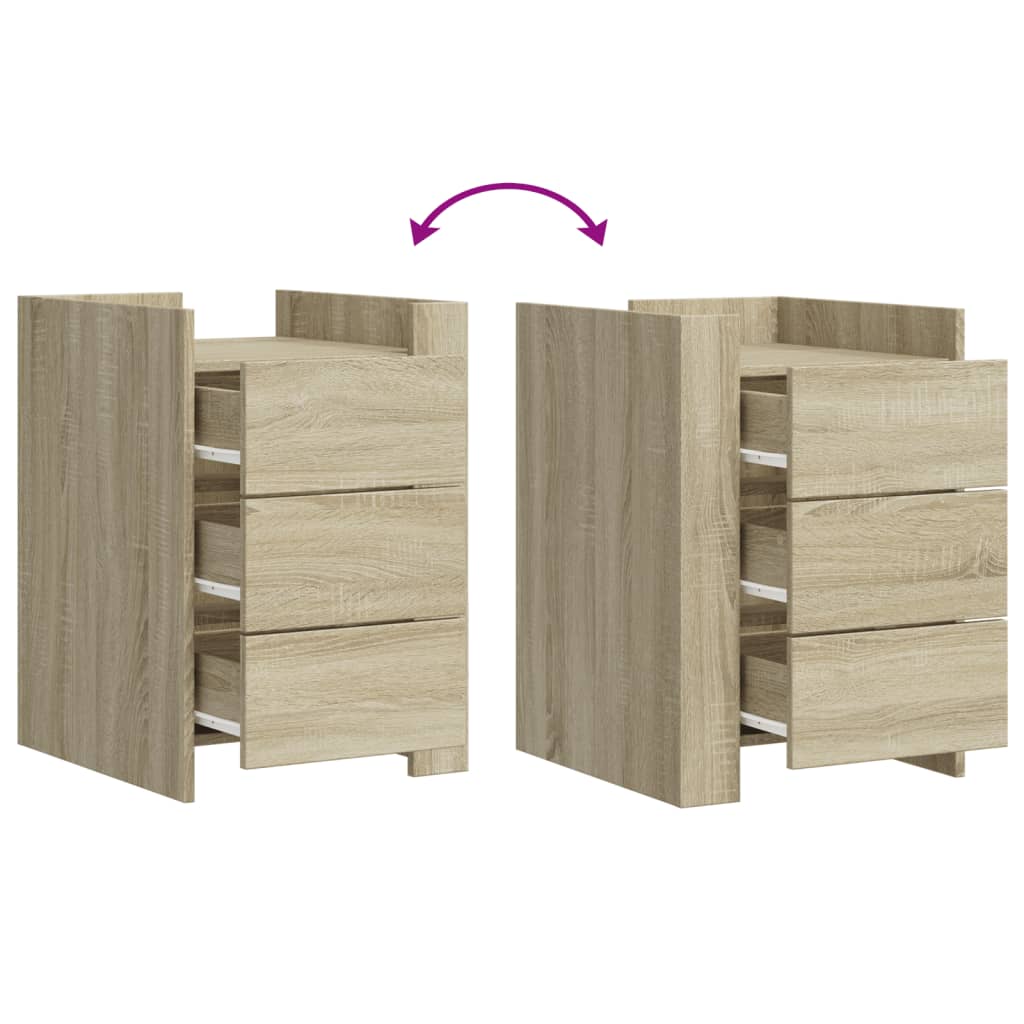Nattbord Sengbord Sonoma Eik 45x50x65 cm