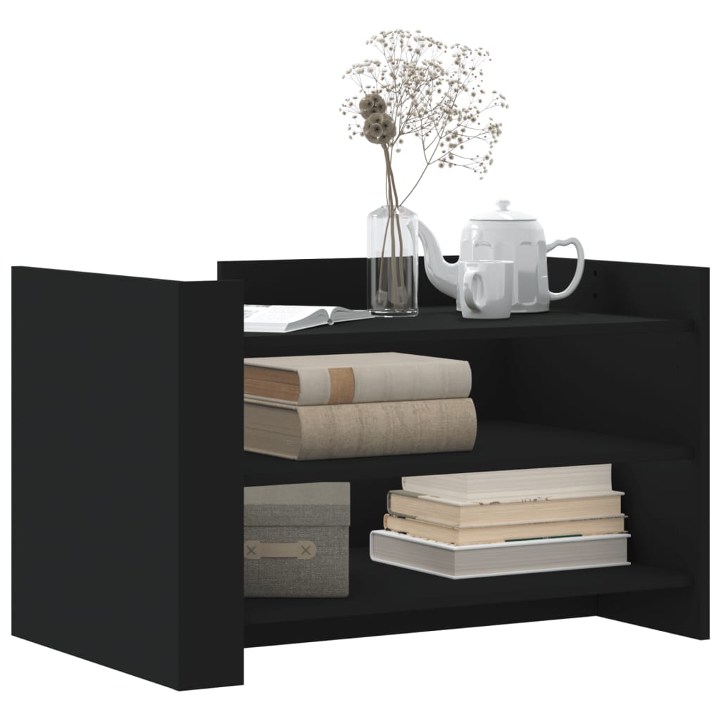 Salongbord Sofabord Svart 80x50x50 cm