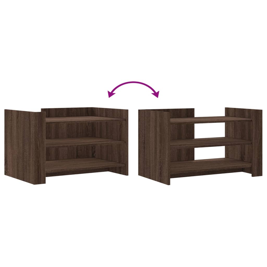 Salongbord Sofabord Brun Eik 80x50x50 cm