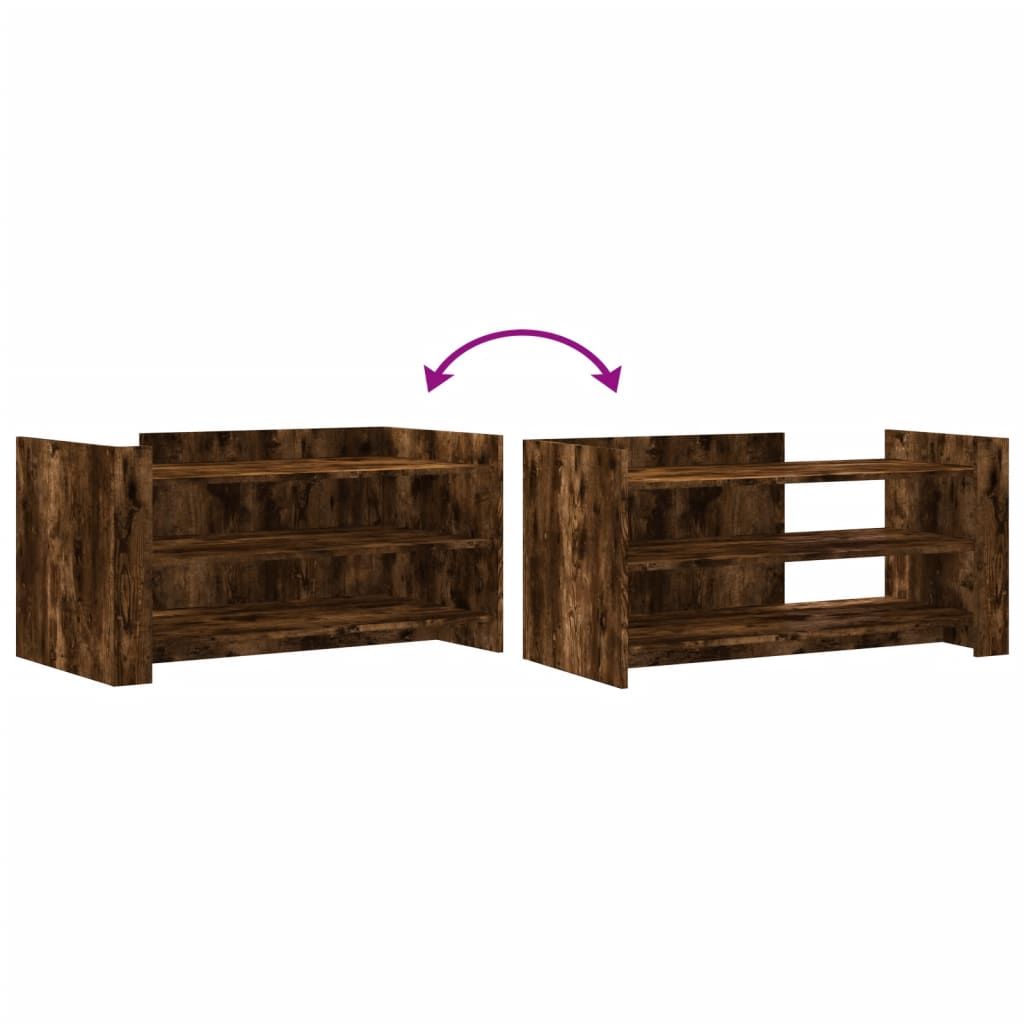 Salongbord Sofabord Røkt Eik 100x50x50 cm