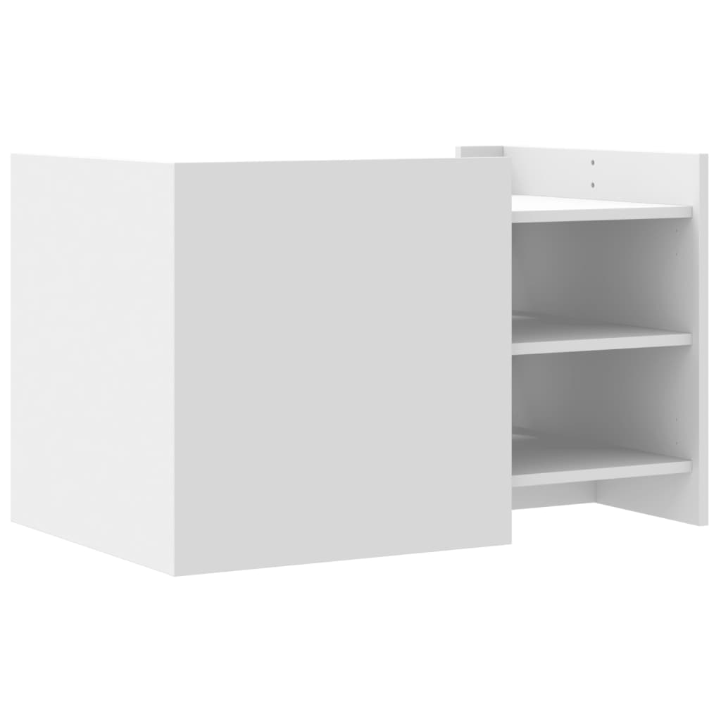 Salongbord Sofabord Hvit 80x50x50 cm