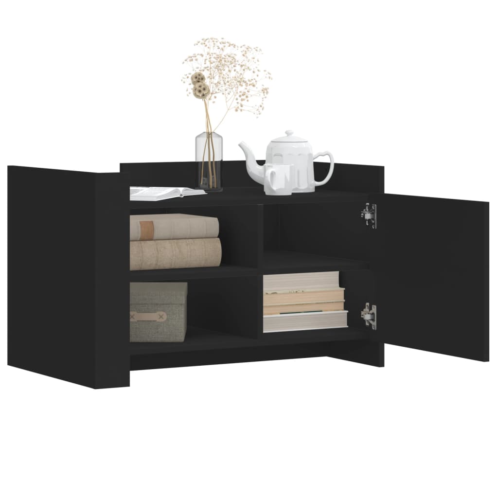 Salongbord Sofabord Svart 80x50x50 cm