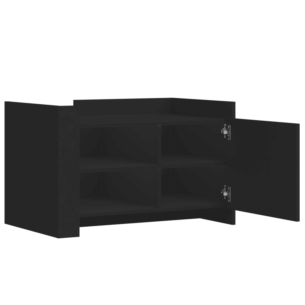 Salongbord Sofabord Svart 80x50x50 cm