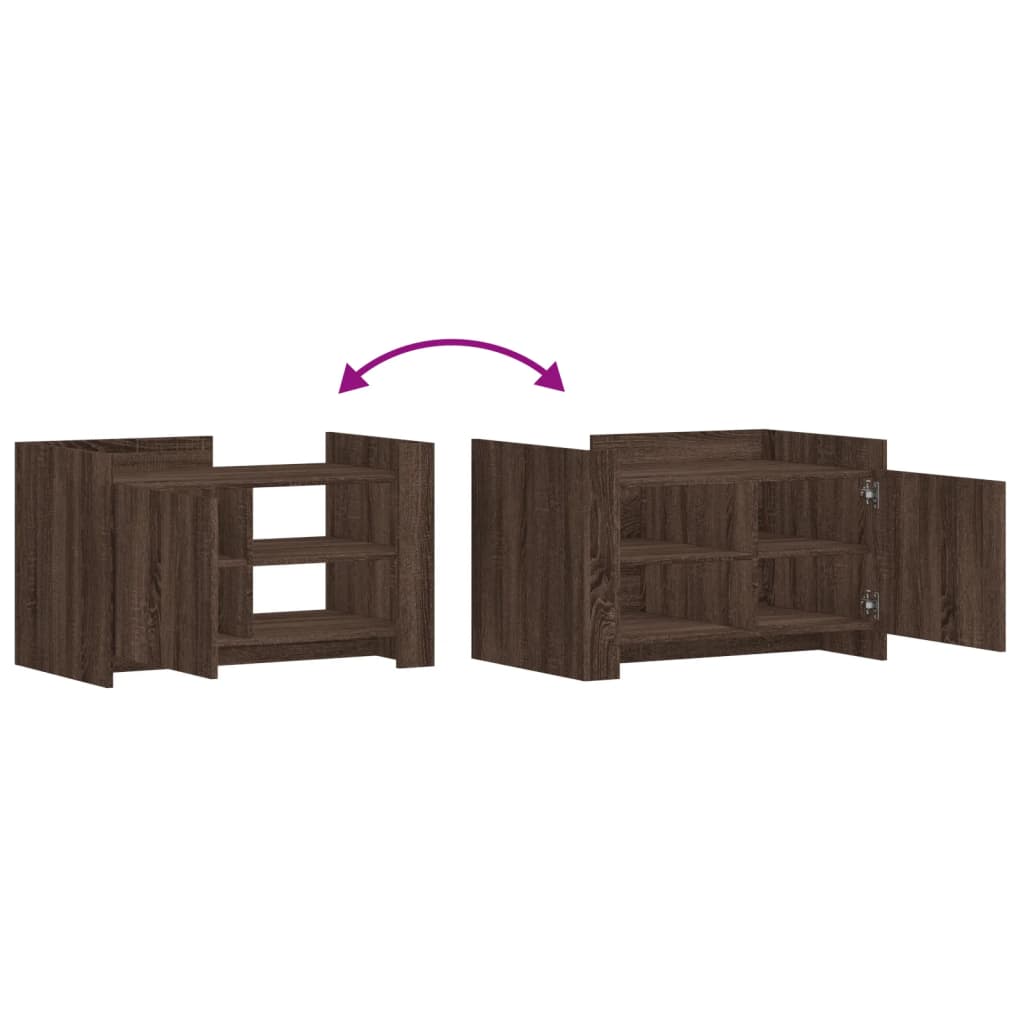 Salongbord Sofabord Brun Eik 80x50x50 cm