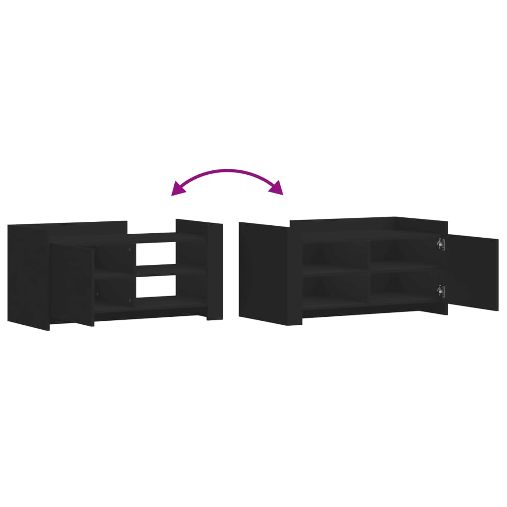 Salongbord Sofabord Svart 100x50x50 cm