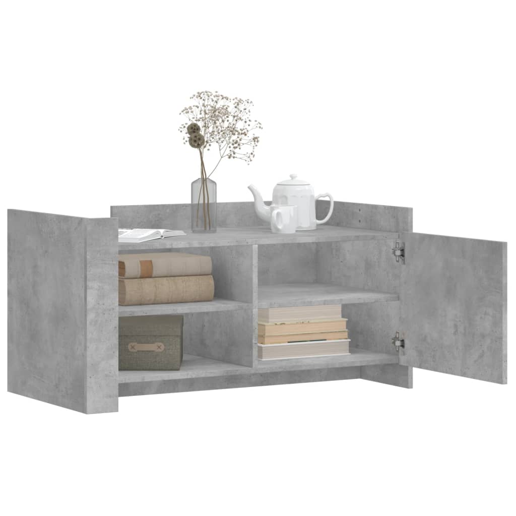 Salongbord Sofabord Betonggrå 100x50x50 cm
