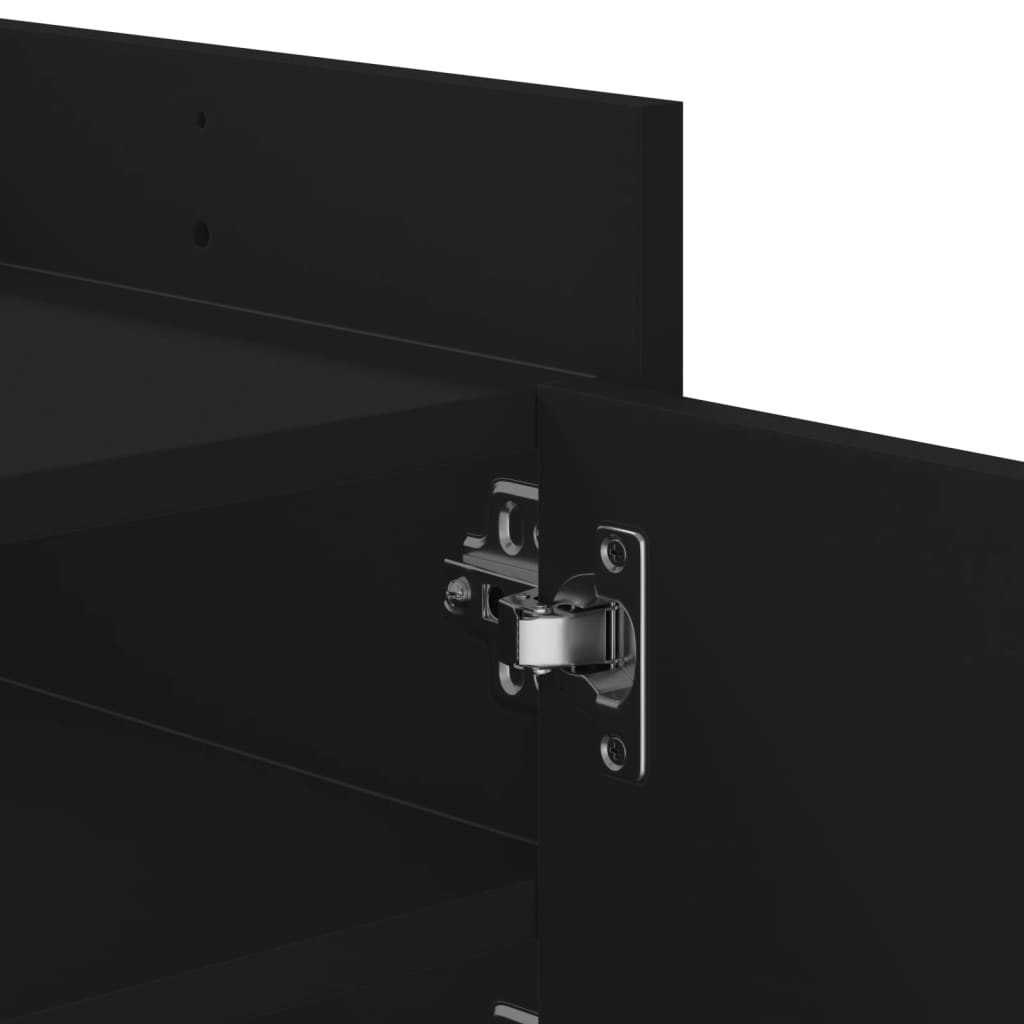 TV-Møbel Svart TV-benk 100x35x40 cm