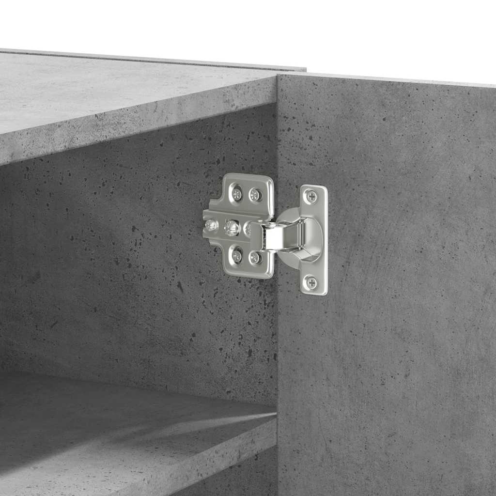 Veggskap betonggrå 75x35x60 cm konstruert tre
