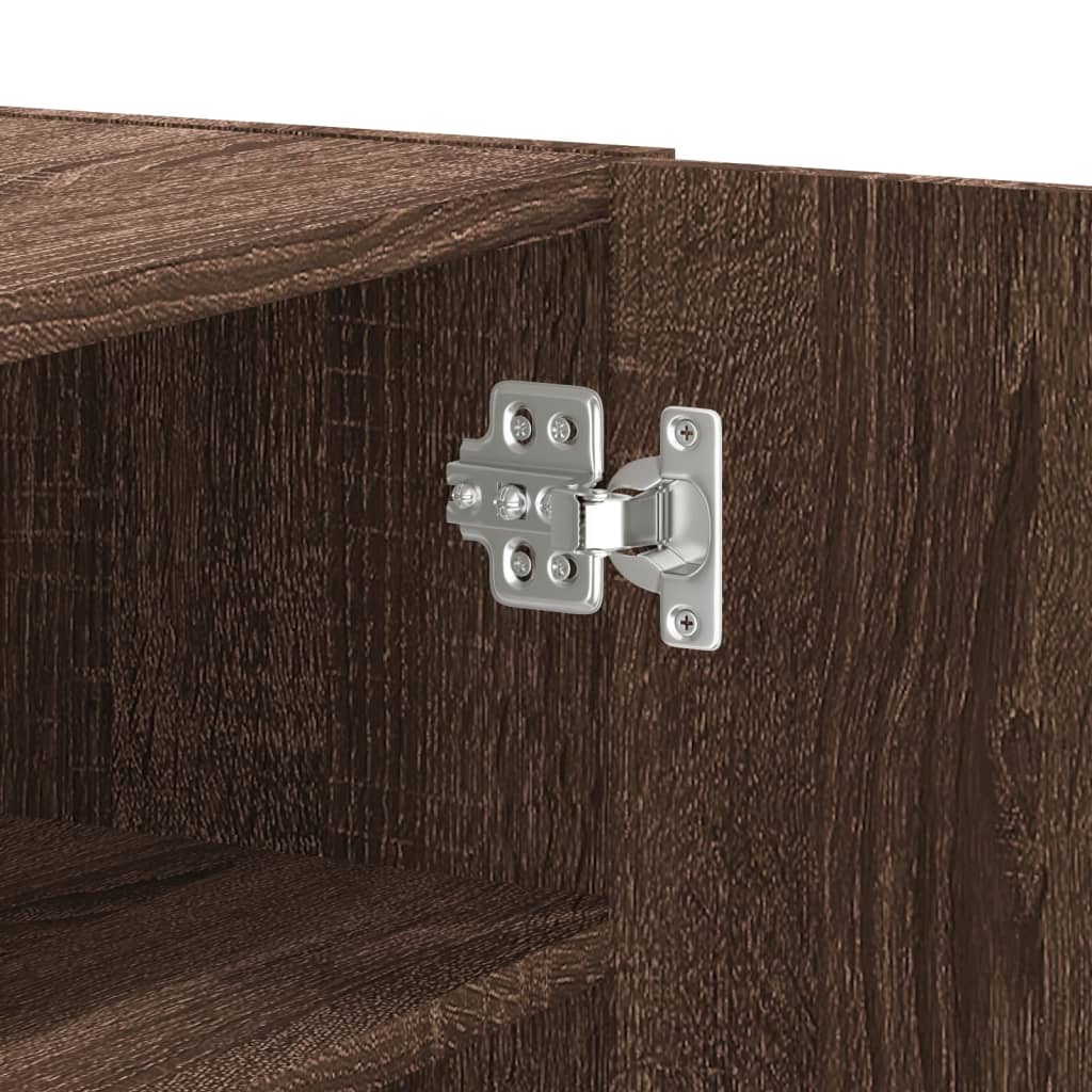 Veggskap Brun Eik 75x35x60 cm