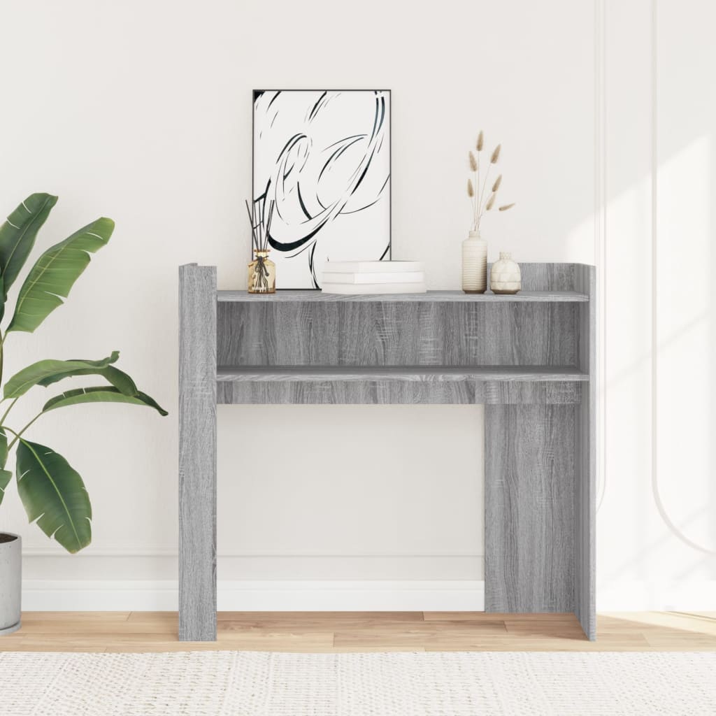 Avlastningsbord konsollbord Sonoma Grå 100x35x90 cm