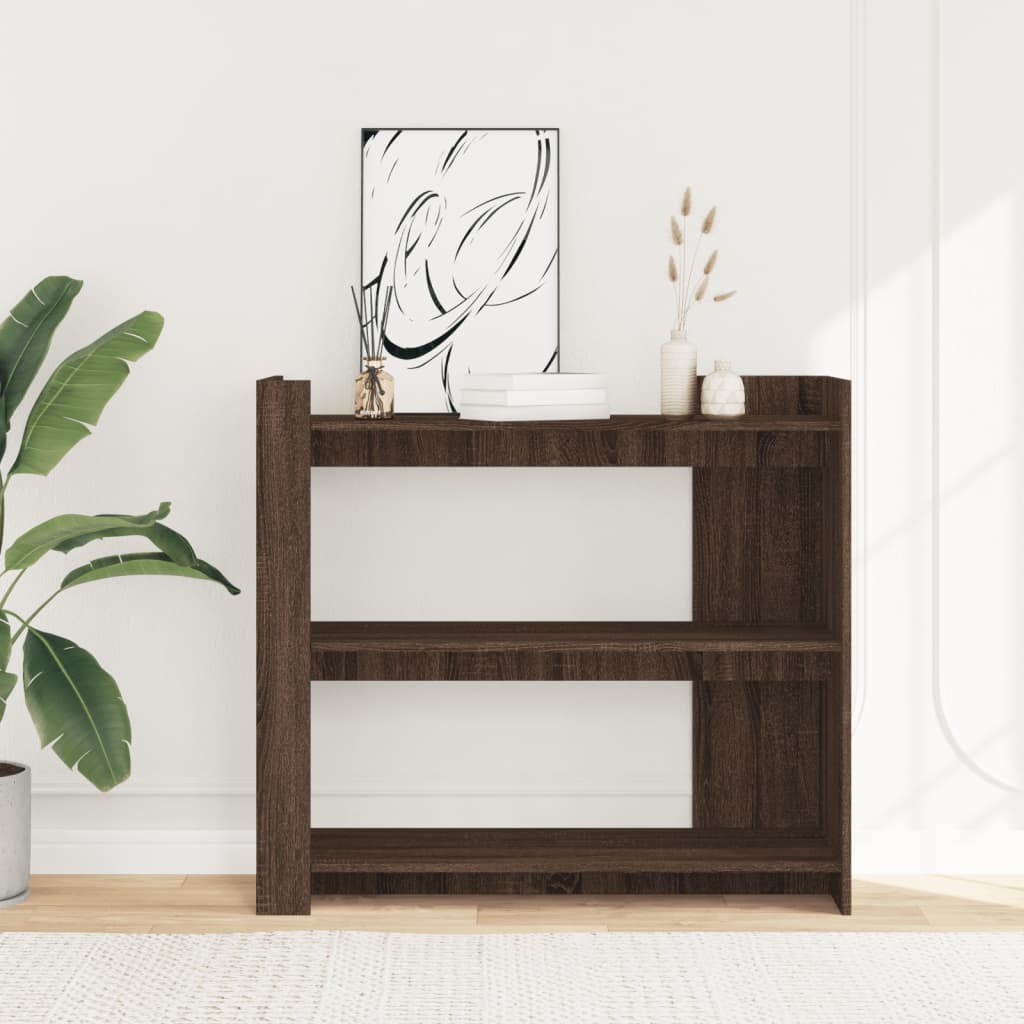 Avlastningsbord konsollbord Brun Eik 100x35x90 cm