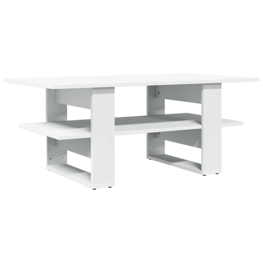 Salongbord Sofabord Hvit 102x55x42 cm