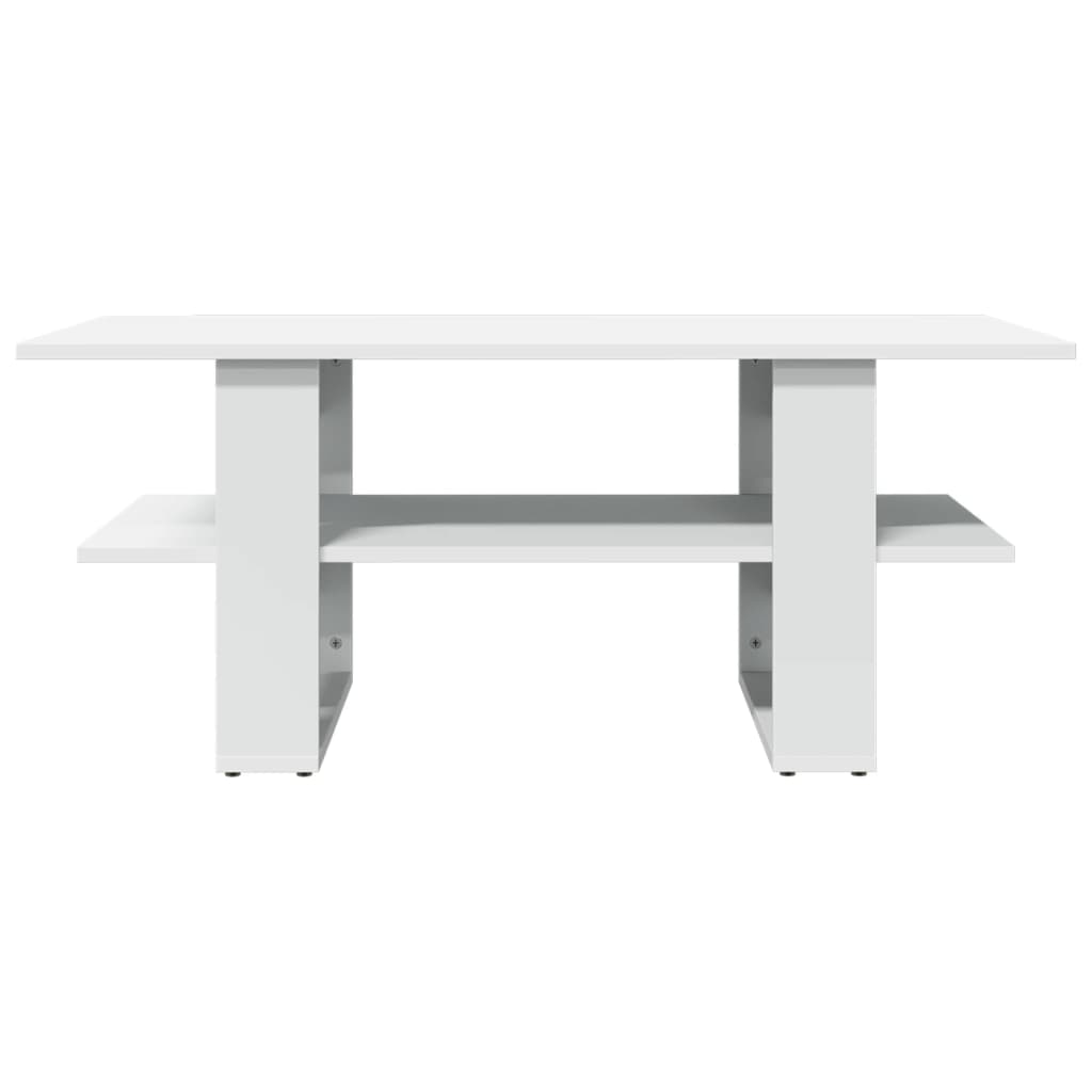 Salongbord Sofabord Hvit 102x55x42 cm
