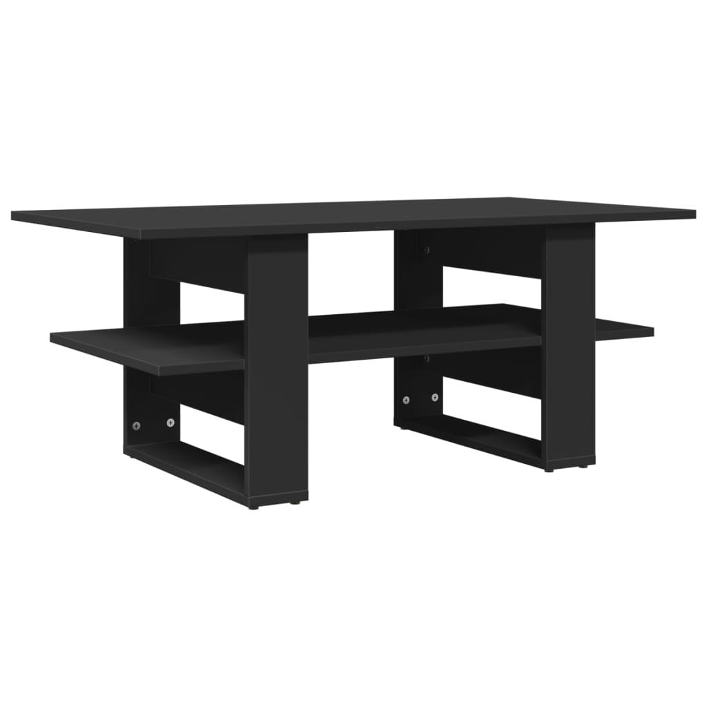 Salongbord Sofabord Svart 102x55x42 cm