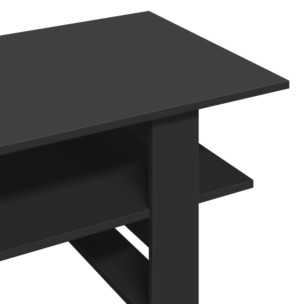 Salongbord Sofabord Svart 102x55x42 cm