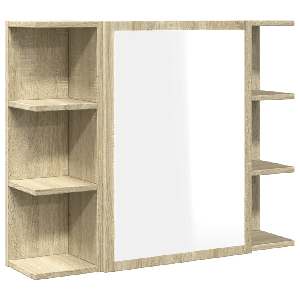 Baderomsspeil Skap Sonoma Eik 80x20,5x64 cm