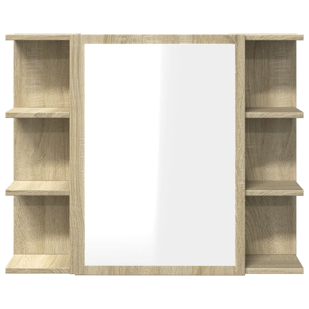 Baderomsspeil Skap Sonoma Eik 80x20,5x64 cm