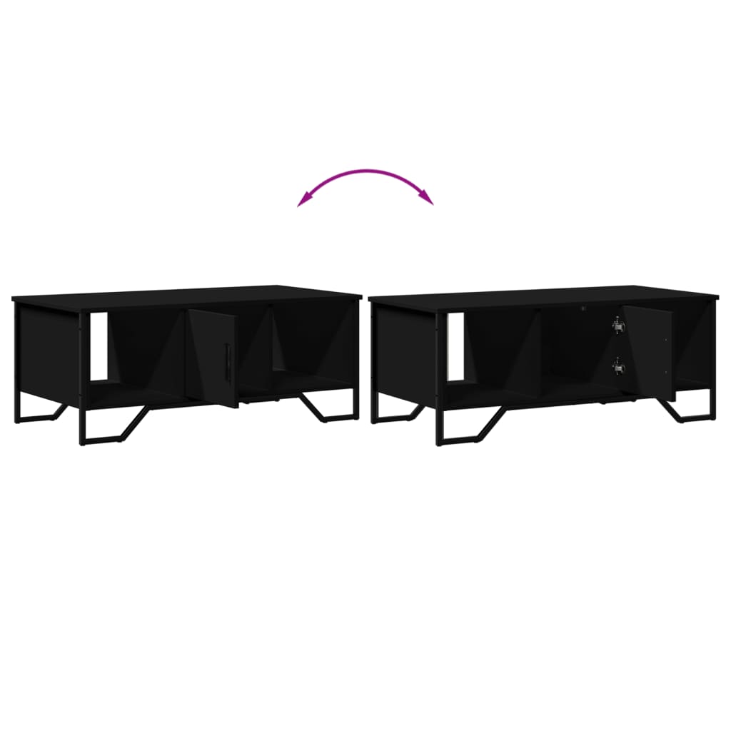 Salongbord Sofabord Svart 100x51x40 cm