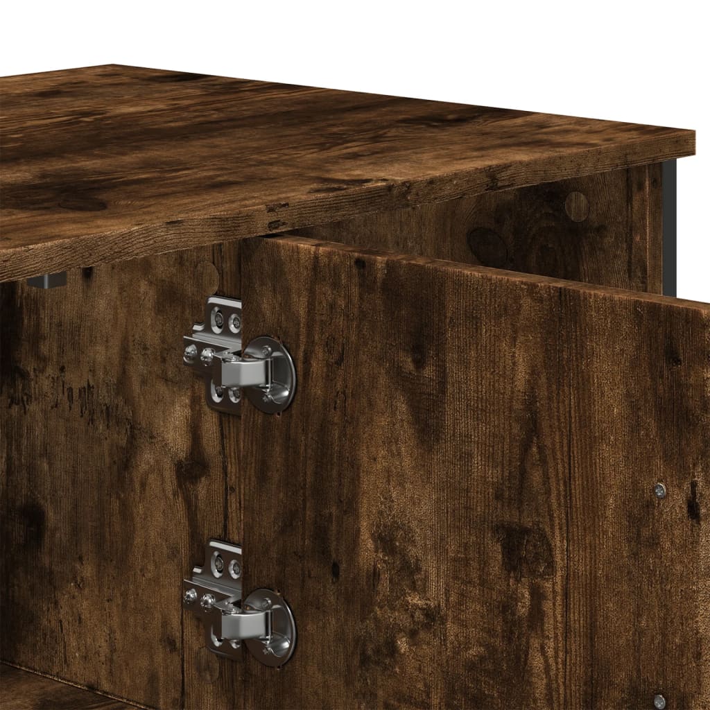 Salongbord Sofabord Røkt Eik 100x51x40 cm