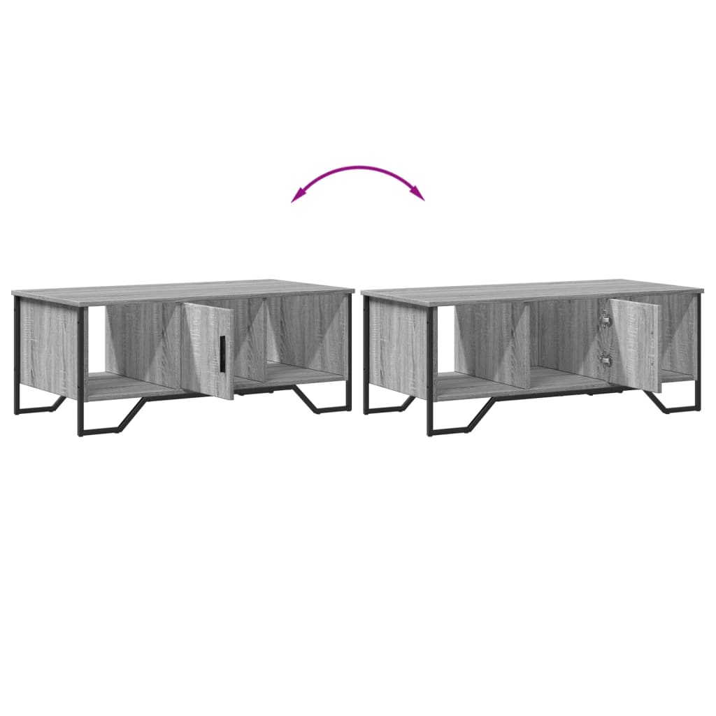 Salongbord Sofabord Sonoma Grå 100x51x40 cm