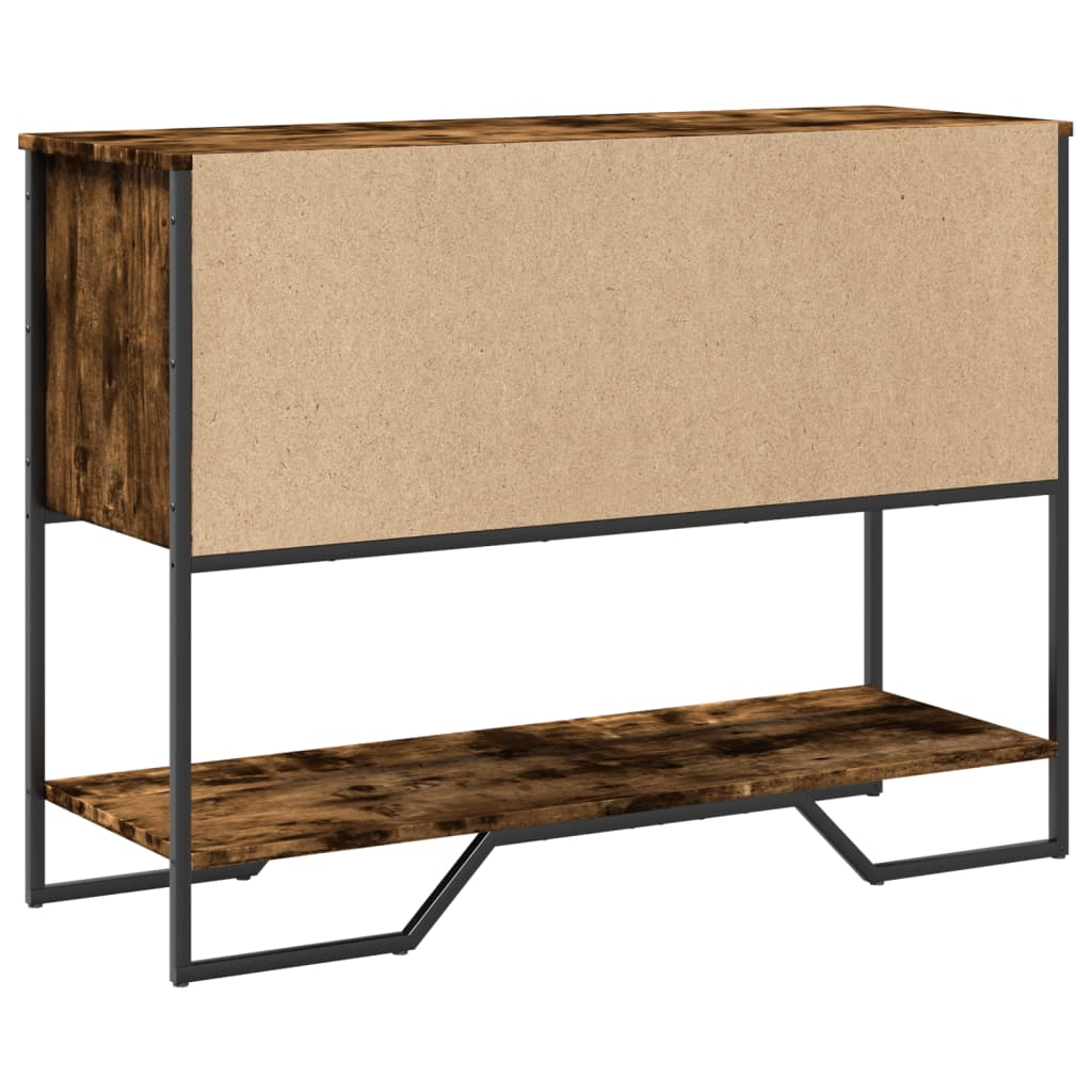 Avlastningsbord Konsollbord Røkt Eik 100x35x74,5 cm