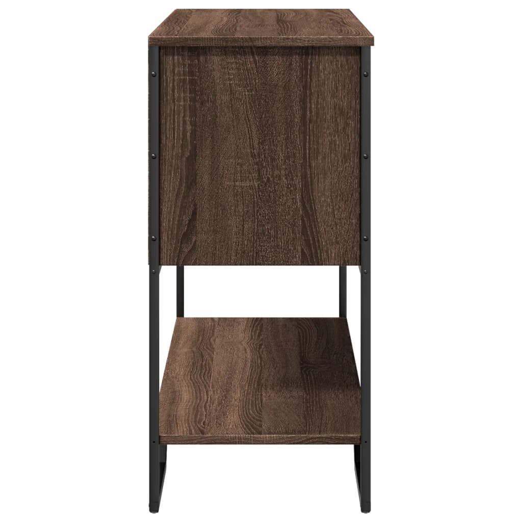 Avlastningsbord konsollbord Brun Eik 100x35x74,5 cm